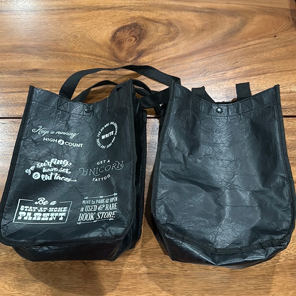 Set of Black Lululemon Totes
